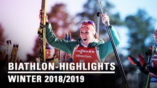 Biathlon Highlights l Winter 20182019 l [upl. by Mairb]