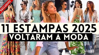 🔴ESTAMPAS 2025 150 LOOKS COM 11 ESTAMPAS QUE ESTÃO NA MODA PRIMAVERA VERÃO 2024  2025 Maga Moda [upl. by Christenson]