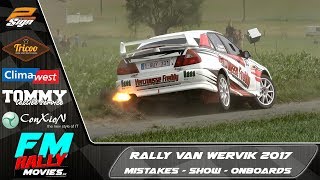 Rally van Wervik 2017  Mistakes  Show  Onboards HD [upl. by Alyt]