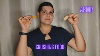 ASMR PECULIAR Crushing Food [upl. by Qahsi670]