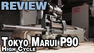 TM P90 High Cycle Review  EpicAirsoftHD [upl. by Ennoitna]