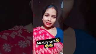 Identity card🤣🤣🤣 youtubeshorts sorts funny viralvideo ytshorts funnyvideo subscribe [upl. by Colan]