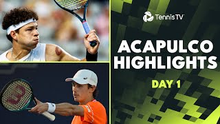 Shelton Takes On Evans Fritz De Minaur amp More  Acapulco 2024 Day 1 Highlights [upl. by Waxler]