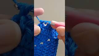 Ponto alto duplo em relevo  videoaula completa no meu canal crochê diy crochet [upl. by Kcirderf539]