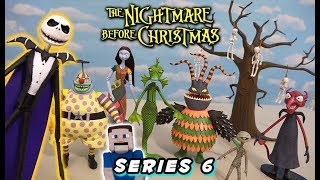 Nightmare Before Christmas Toys Series 6  Diamond Select Action Figures Unboxing [upl. by Ansela]