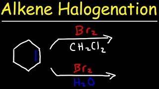 Halogenation of Alkenes amp Halohydrin Formation Reaction Mechanism [upl. by Alaster]