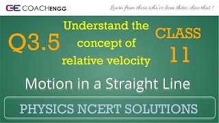 Motion in a Straight Line Exercise 35 NCERT Solutions Class 11 Rectilinear Motion [upl. by Major97]