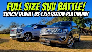 2022 Yukon Denali XL VS Our 2019 Platinum Expedition Can our Ford Compete [upl. by Aynik]