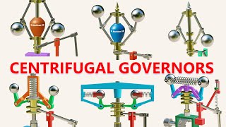 Centrifugal Governors  3D Animation [upl. by Nap553]