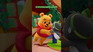 Pooh Bear and Bea think think think think to build a pillow fort 🤔WinniethePooh DisneyJunior [upl. by Akisej]