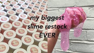 HUGE Slime Restock over 1000 slimes  GlitterSlimes [upl. by Townshend966]