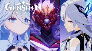 Fontaine 42 Archon Quest All Cutscenes Compilation  Act 5 Animations amp Cinematics  Genshin Impact [upl. by Adnana]