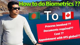 Full Biometrics process  VFS Global  Bangladesh to Canada [upl. by Ibby]