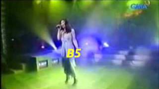 Regine Velasquez Vocal Range A2B6 Part 4 of 4  High Notes A5B6 [upl. by Atnuahs]