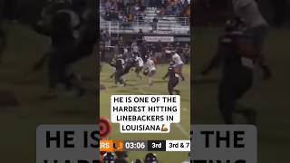 Epic moment Louisiana linebacker obliterates the quarterback [upl. by Noslrac]