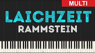 Rammstein  Laichzeit Instrumental Tutorial Synthesia [upl. by Letnuahc]