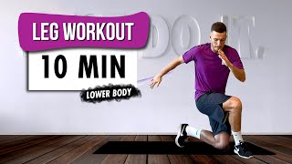 LEG WORKOUT  10 MIN  Lower Body [upl. by Ardolino]