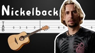 Gotta Be Somebody  Nickelback Guitar Tabs Guitar Tutorial Guitar Lesson [upl. by Rinee]