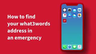 How to find your what3words address in an emergency [upl. by Brynn]