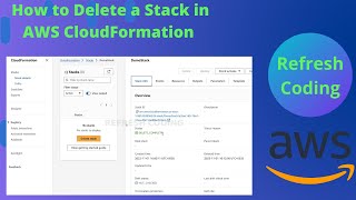 How to Delete a Stack in AWS CloudFormation [upl. by Anah]