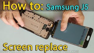 Samsung j5 G570 Prime disassembly and replace screen [upl. by Aric495]