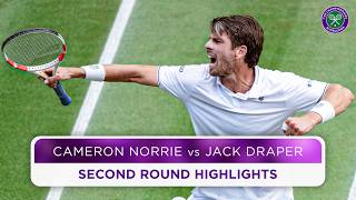 Thrilling British clash  Cameron Norrie vs Jack Draper  Highlights  Wimbledon 2024 [upl. by Enirbas]