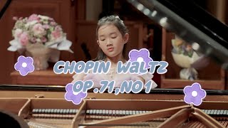 9 yrs Melody plays Chopin Waltz posth op70 no 1 [upl. by Coney]