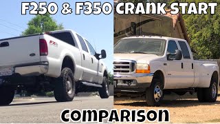 Crank and start my previous F250 73 vs current F350 73 [upl. by Torrence]