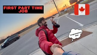 He got his First Part time Job In Canada 🇨🇦  Internationalstudent  Vlog [upl. by Aihsia322]