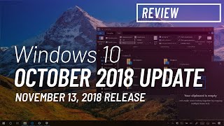 Windows 10 October 2018 Update version 1809 new features [upl. by Dolloff]