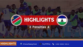 Namibia vs Lesotho Highlights ft Penalty Shootout [upl. by Rinaldo128]