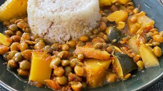 Gandules Guisado Pigeon Peas Stew Puerto Rican Style [upl. by Abehshtab]