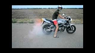 Suzuki Bandit 250 и Burnout [upl. by Setsero]