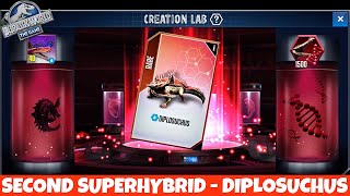 DIPLOSUCHUS  Second Superhybrid Unlocked  Jurassic World The Game [upl. by Colyer946]