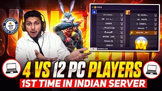 First Time 😱 4 vs 12 On Live 🥵  Smooth Ankush Vs Tufan Khatri ❓GarenaFree Fire 🔥 [upl. by Dupuy]