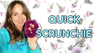 3 Minute Crochet Scrunchie  Quickest Market Make [upl. by Cyril]