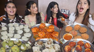 30 Seconds Momos Challenge  Spicy Momos🔥 Kurkure Momos Afghani Momos Tandoori Momos Malai Momos [upl. by Willyt]