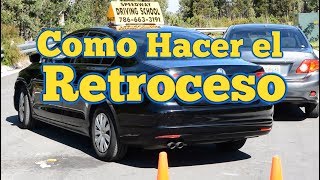 COMO RETROCEDER UN AUTO EN EXAMEN DE MANEJOCLASES DE CONDUCIR licencia de conducir carro manejar [upl. by Norrahc]