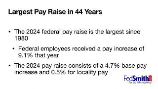 2024 Federal Pay Raise [upl. by Clynes]