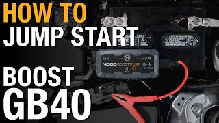 How to jump start using your NOCO Boost GB40 [upl. by Liag]