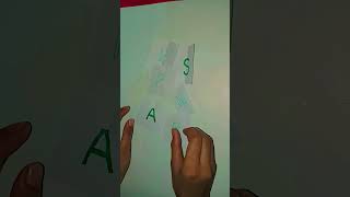 Chalk painting for initial letter [upl. by Broderic958]