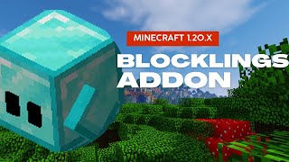 BLOCKLINGS EN MINECRAFT PE 120  ADDON PARA MINECRAFT BEDROCK EDITION [upl. by Aleehs]