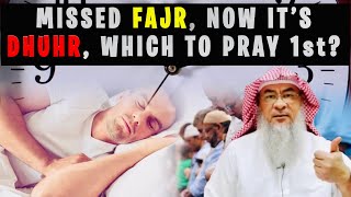 What if I missed Fajr amp it’s time for Dhur what do I pray first assim al hakeem JAL [upl. by Klemens]