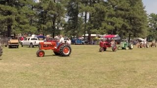 Tractor Parade  Over 20 Minutes of Vintage Tractors Operating [upl. by Ecirtak]