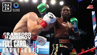 FULL CARD HIGHLIGHTS  Riyadh Season Card Terence Crawford vs Israil Madrimov [upl. by Laban]