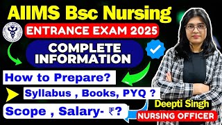 AIIMS BScH Nursing Entrance Exam 2025 [upl. by Brigette972]