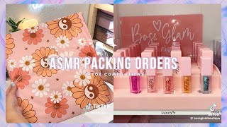 ASMR Packing Orders TikTok Compilation📦💕9 [upl. by Ellene497]