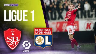 Brest vs Lyon  LIGUE 1 HIGHLIGHTS  04202022  beIN SPORTS USA [upl. by Catlee]