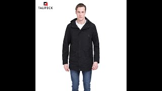 2020 New Trench Coat Men Casual Long Jacket Men Parka Autumn Coat Hooded Mens Overcoat Camouflage [upl. by Jaella]