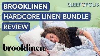 Brooklinen Hardcore Linen Bedding Bundle Review [upl. by Benedix]